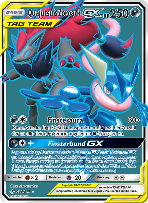 Quajutsu & Zoroark GX Kräfte im Einklang 200/214