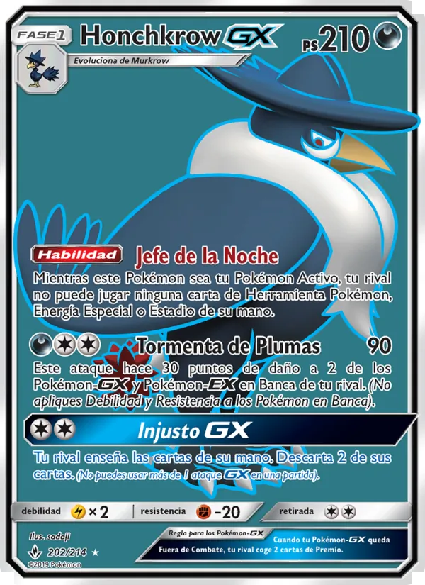 Honchkrow GX Vínculos Indestructibles 202/214