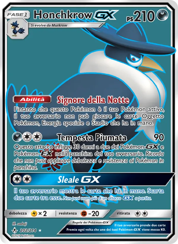 Honchkrow GX Legami Inossidabili 202/214