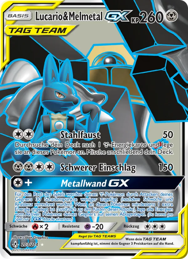 Lucario & Melmetal GX Kräfte im Einklang 203/214
