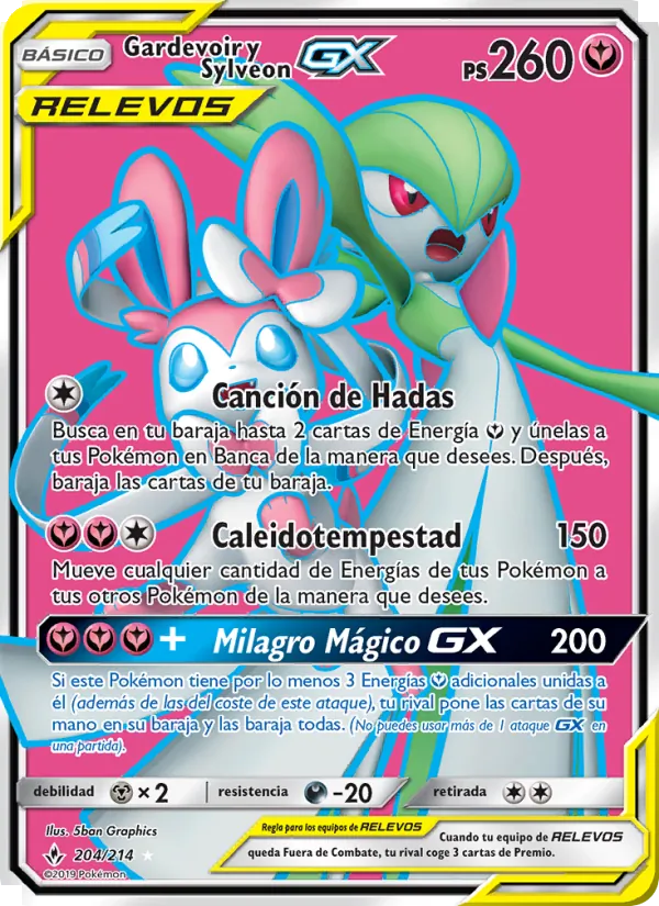 Gardevoir y Sylveon GX Vínculos Indestructibles 204/214