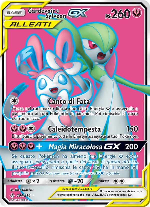 Gardevoir e Sylveon GX Legami Inossidabili 204/214