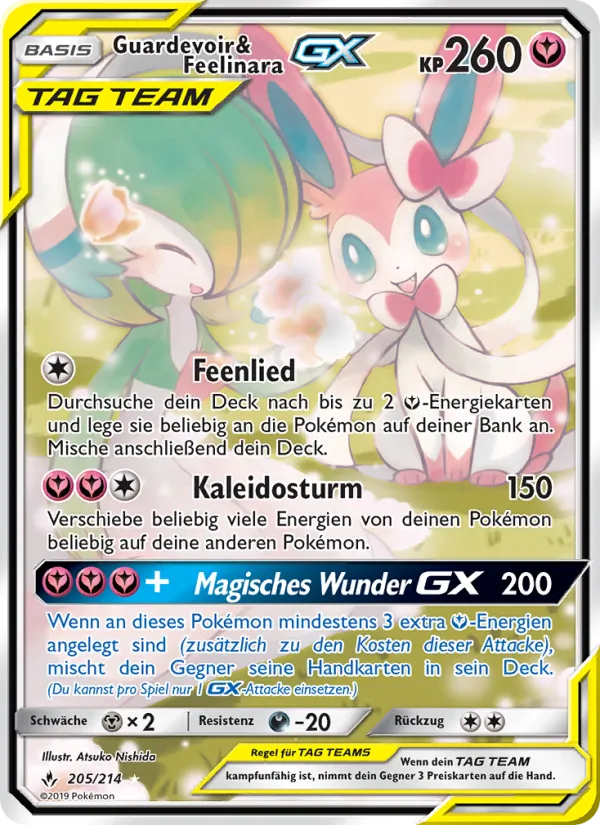 Guardevoir & Feelinara GX Kräfte im Einklang 205/214
