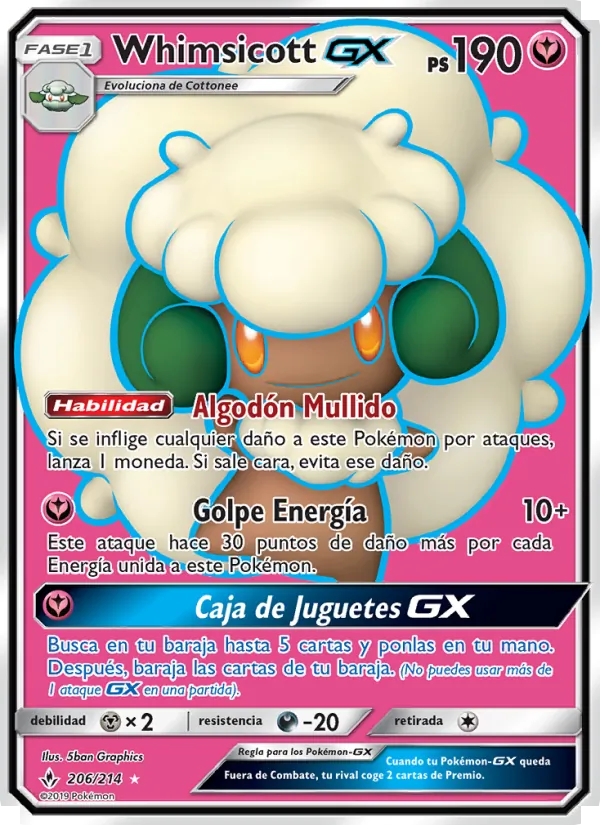 Whimsicott GX Vínculos Indestructibles 206/214