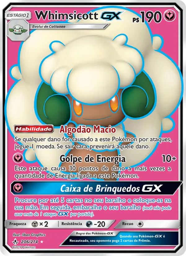 Whimsicott GX Elos Inquebráveis 206/214