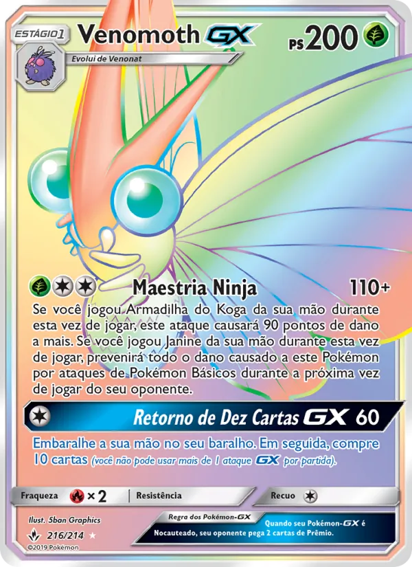 Venomoth GX Elos Inquebráveis 216/214