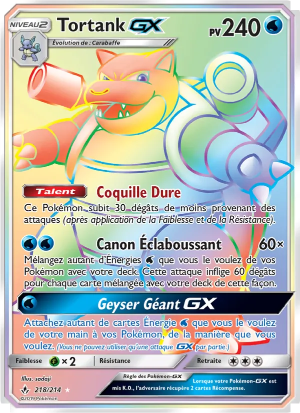 Tortank GX Alliance Infaillible 218/214