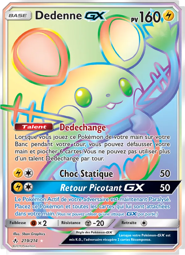 Dedenne GX Alliance Infaillible 219/214