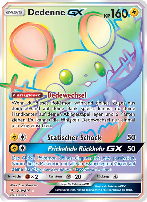 Dedenne GX Kräfte im Einklang 219/214