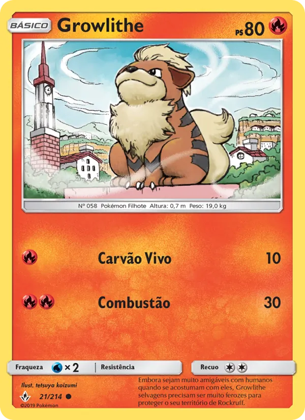 Growlithe Elos Inquebráveis 21/214