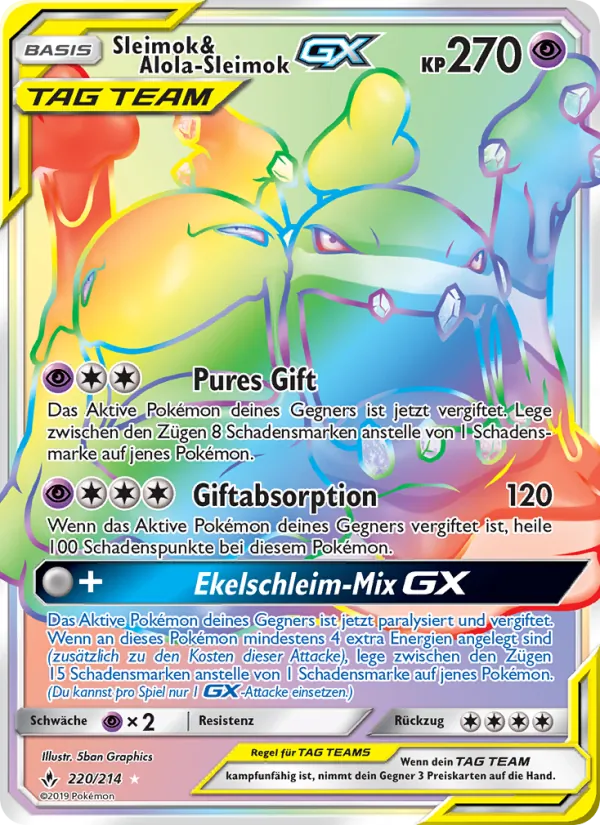 Sleimok & Alola-Sleimok GX Kräfte im Einklang 220/214