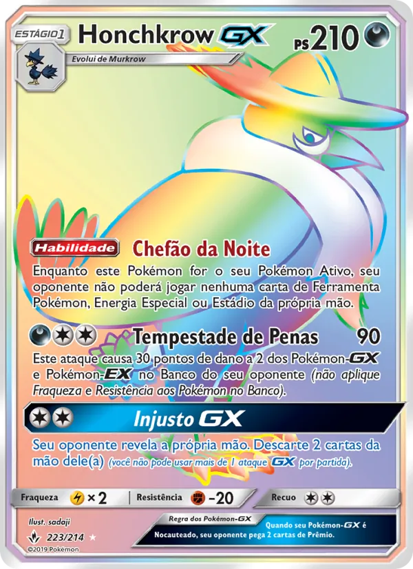 Honchkrow GX Elos Inquebráveis 223/214