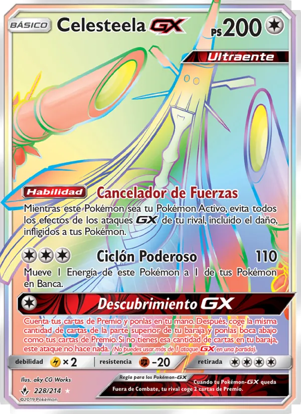 Celesteela GX Vínculos Indestructibles 228/214