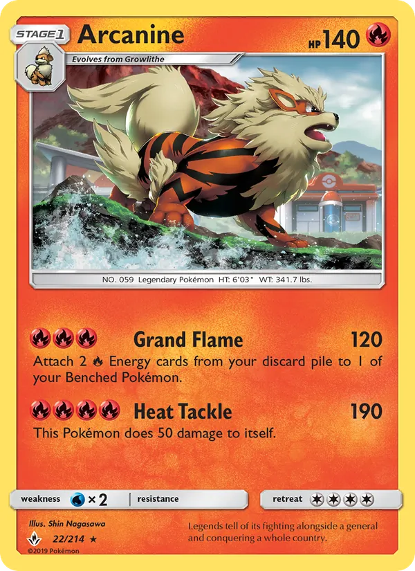 Arcanine Unbroken Bonds 22/214