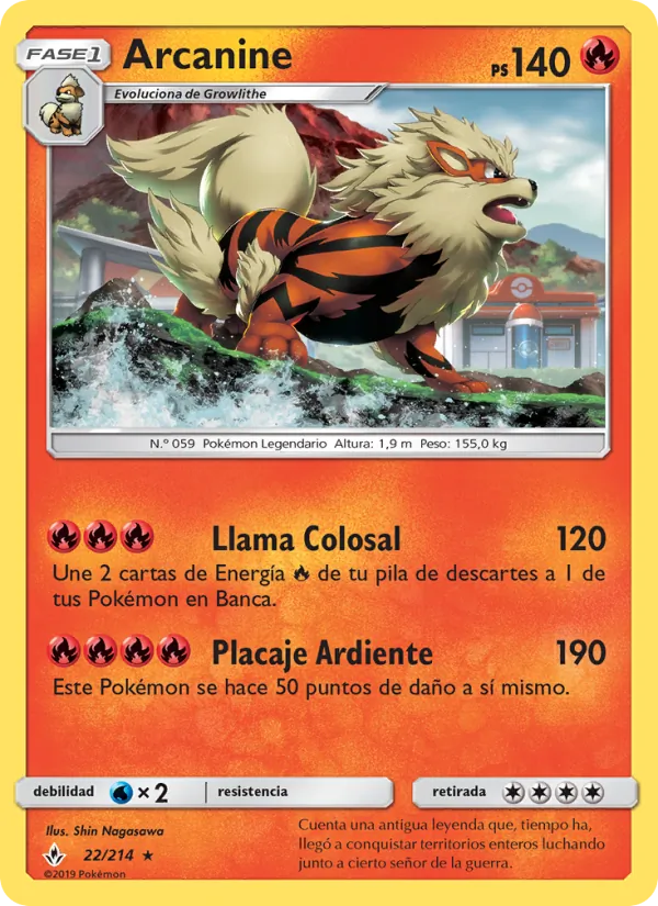 Arcanine Vínculos Indestructibles 22/214