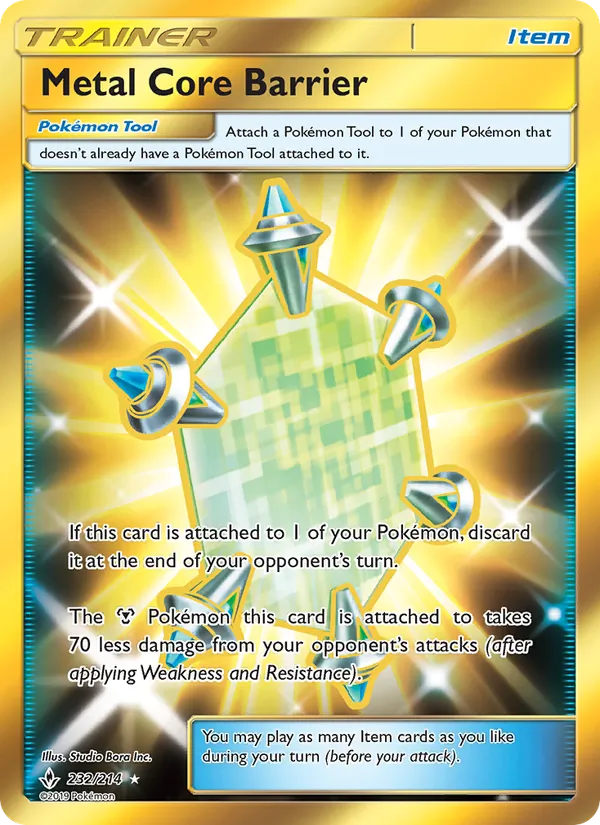 Metal Core Barrier Unbroken Bonds 232/214