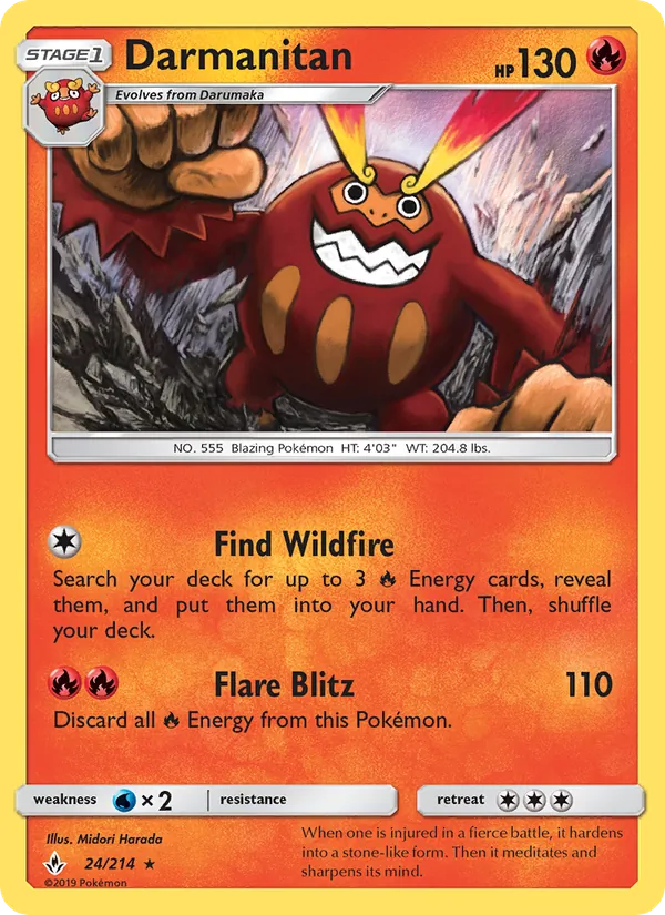 Darmanitan Unbroken Bonds 24/214