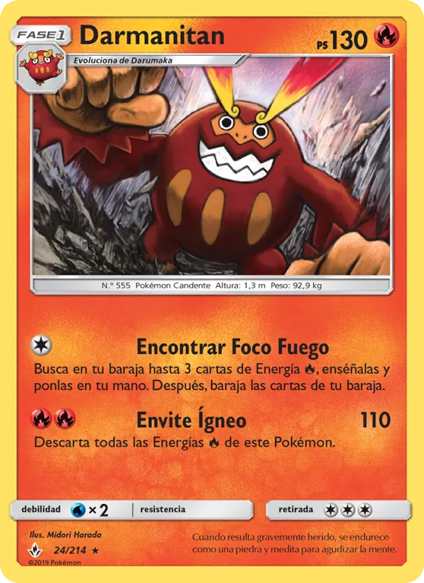 Darmanitan Vínculos Indestructibles 24/214