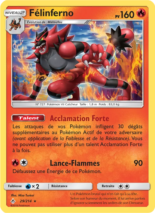Félinferno Alliance Infaillible 29/214