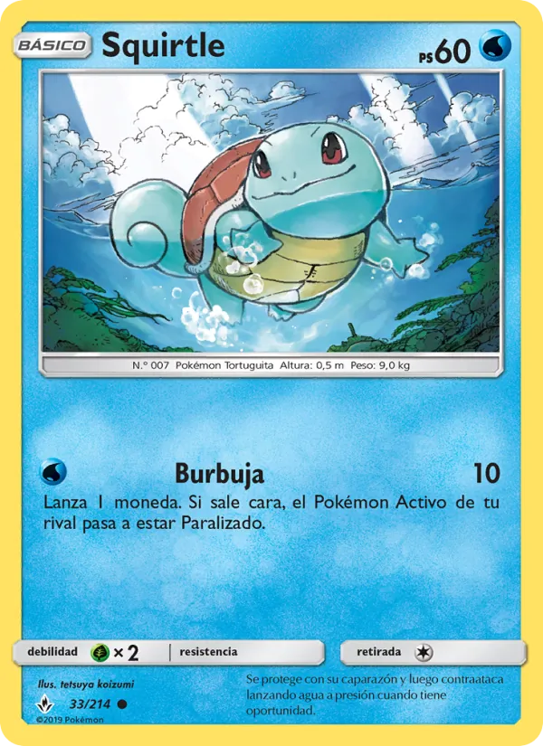 Squirtle Vínculos Indestructibles 33/214