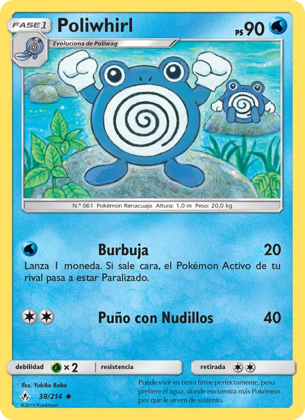 Poliwhirl Vínculos Indestructibles 38/214