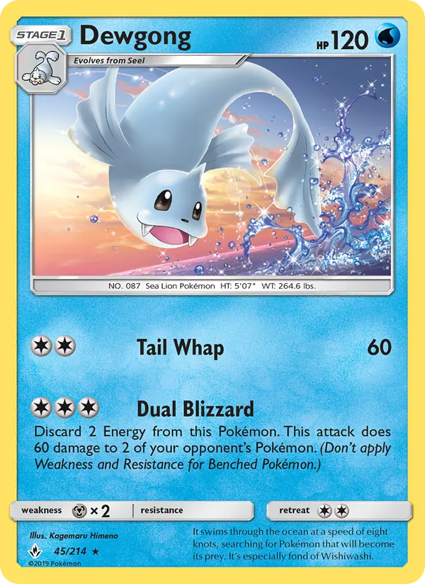 Dewgong Unbroken Bonds 45/214