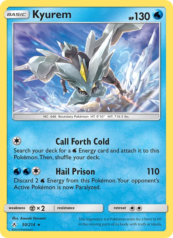 Kyurem Unbroken Bonds 50/214