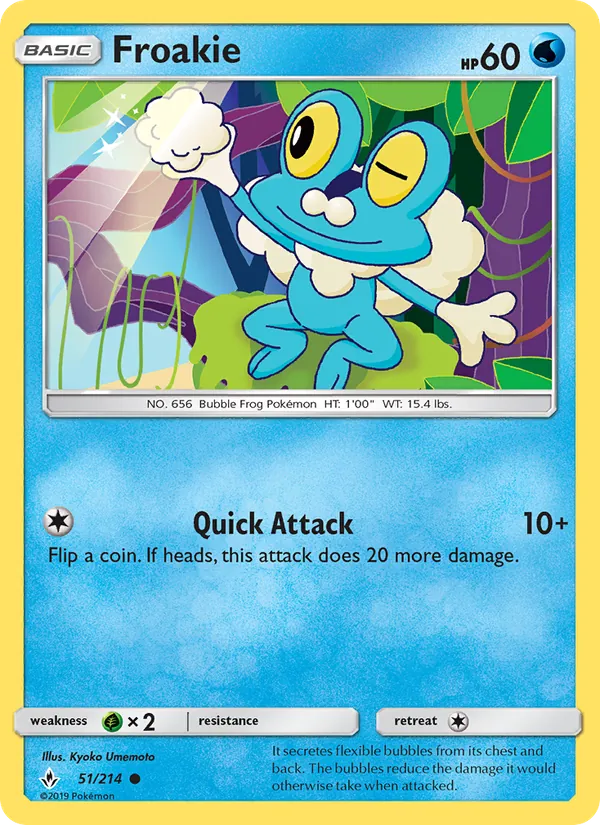 Froakie Unbroken Bonds 51/214