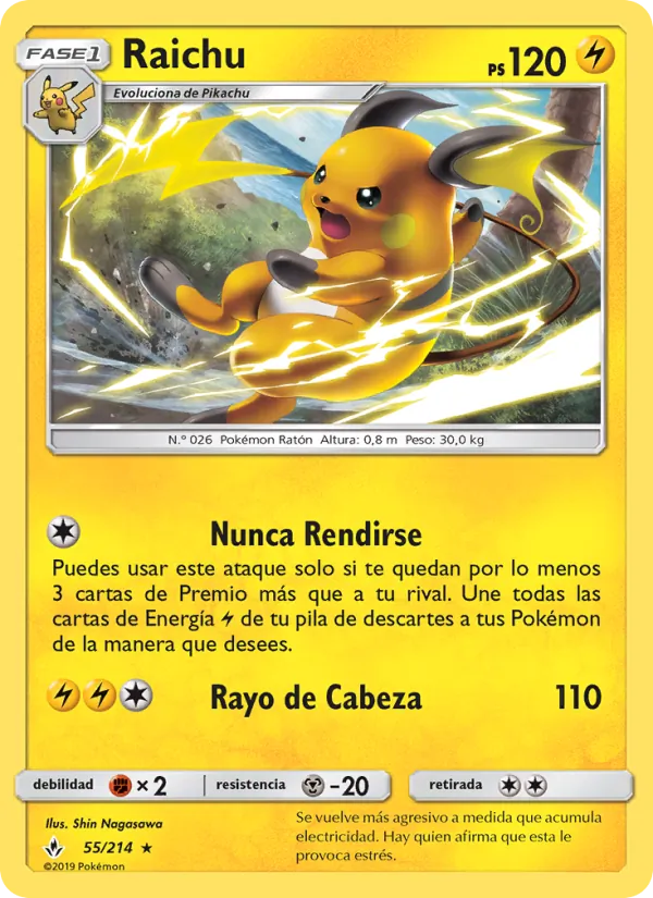 Raichu Vínculos Indestructibles 55/214