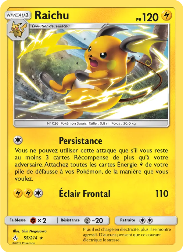 Raichu Alliance Infaillible 55/214