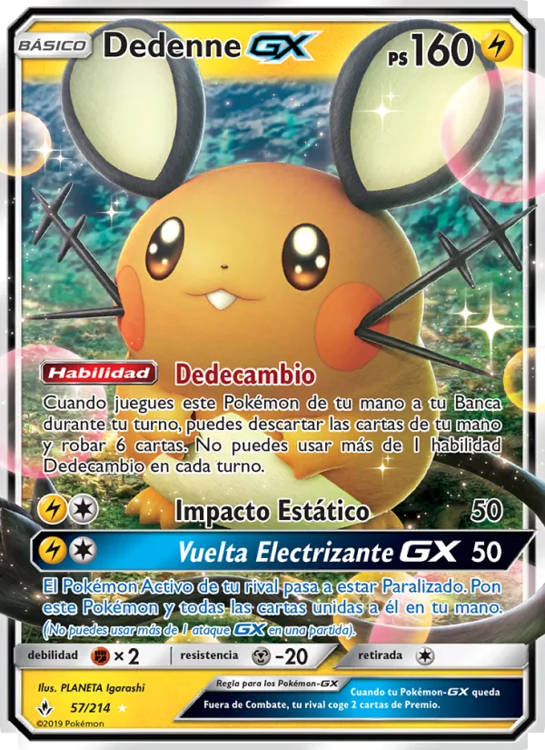 Dedenne GX Vínculos Indestructibles 57/214