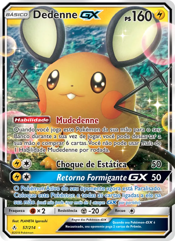 Dedenne GX Elos Inquebráveis 57/214