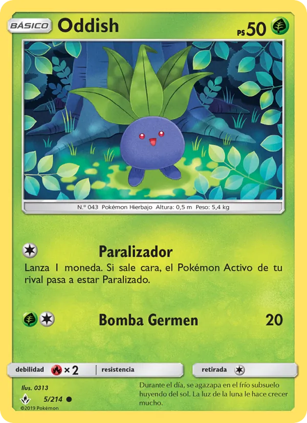 Oddish Vínculos Indestructibles 5/214