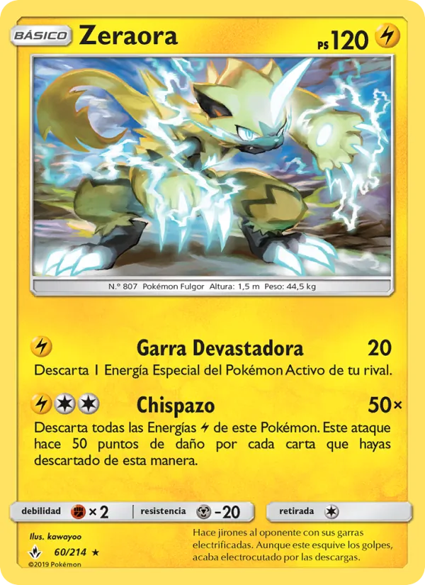 Zeraora Vínculos Indestructibles 60/214