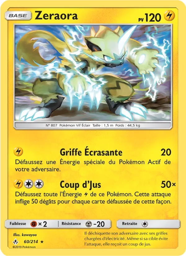 Zeraora Alliance Infaillible 60/214