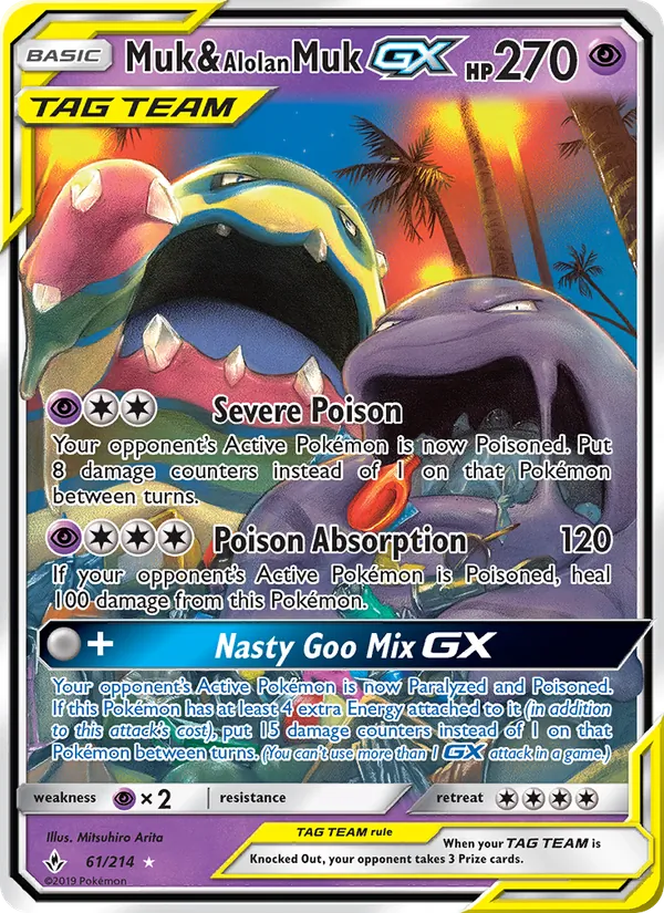 Muk & Alolan Muk GX Unbroken Bonds 61/214