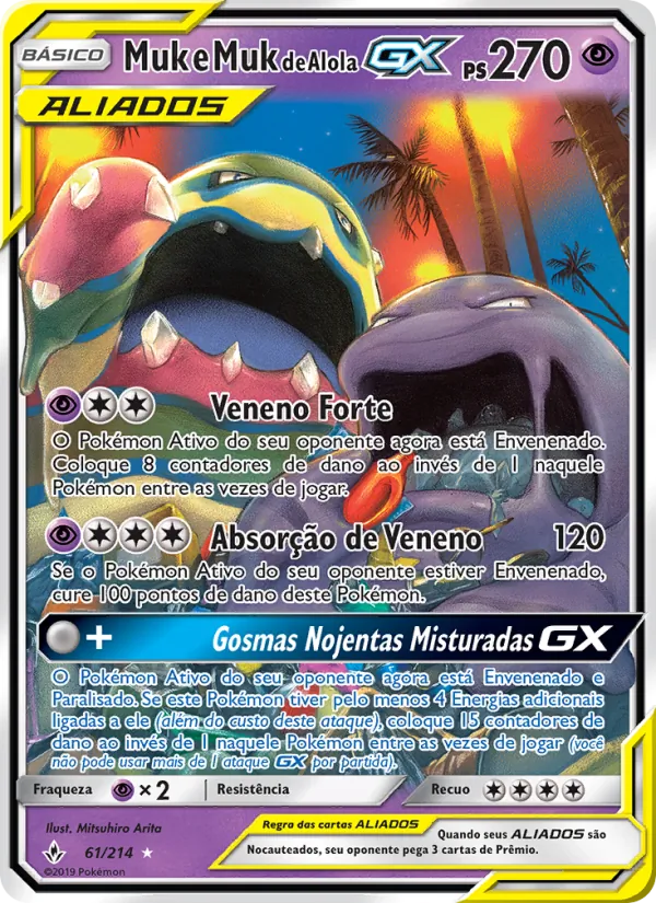 Muk e Muk de Alola GX Elos Inquebráveis 61/214