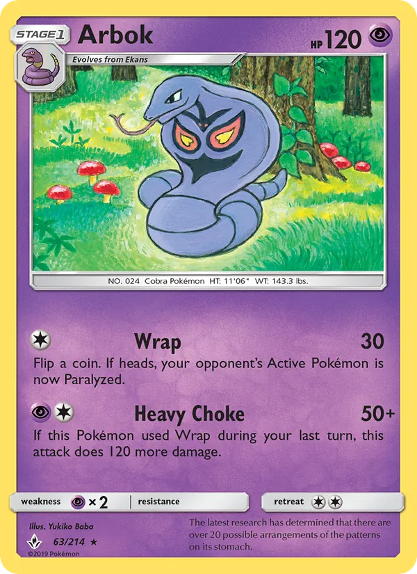 Arbok Unbroken Bonds 63/214