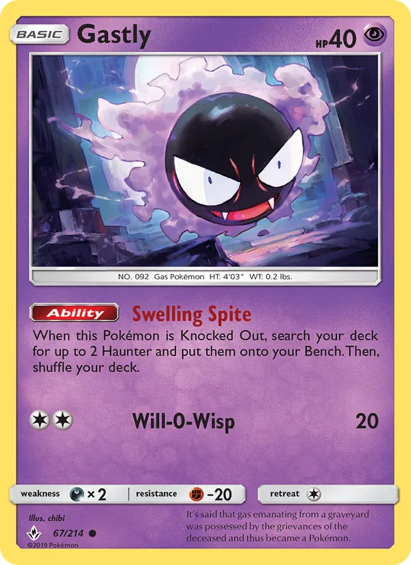 Gastly Unbroken Bonds 67/214