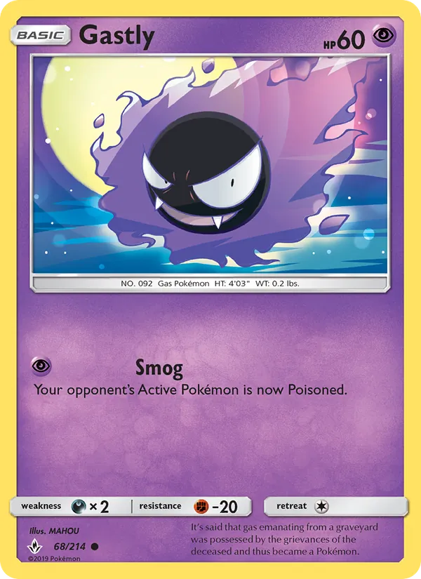Gastly Unbroken Bonds 68/214