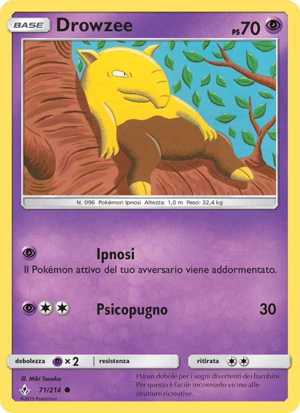 Drowzee Legami Inossidabili 71/214