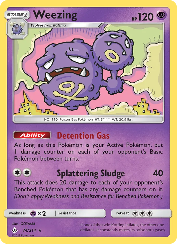 Weezing Unbroken Bonds 74/214