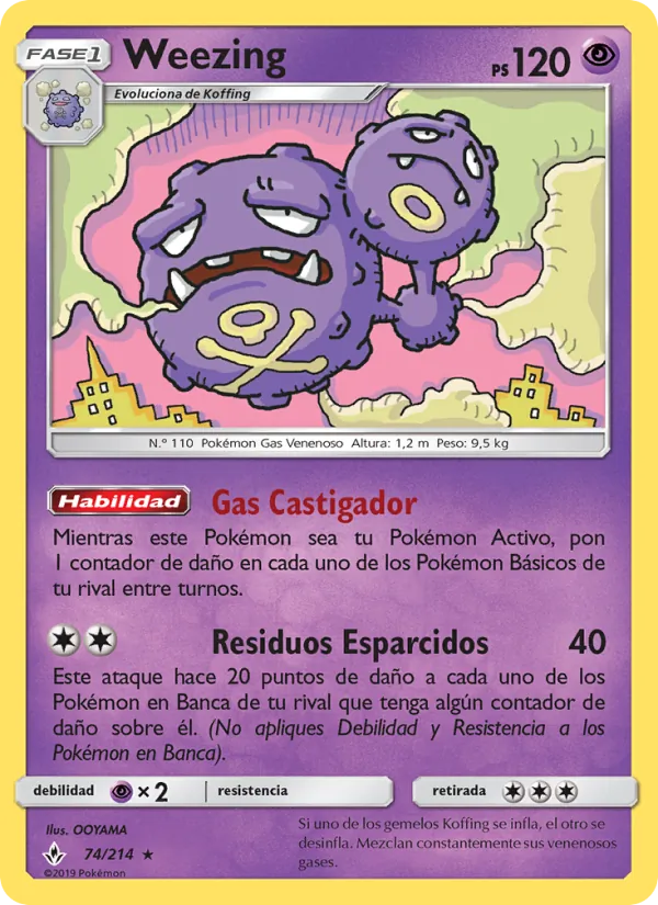 Weezing Vínculos Indestructibles 74/214