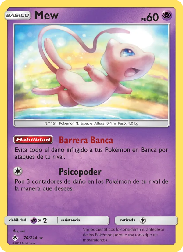 Mew Vínculos Indestructibles 76/214