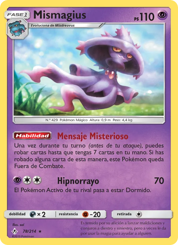 Mismagius Vínculos Indestructibles 78/214