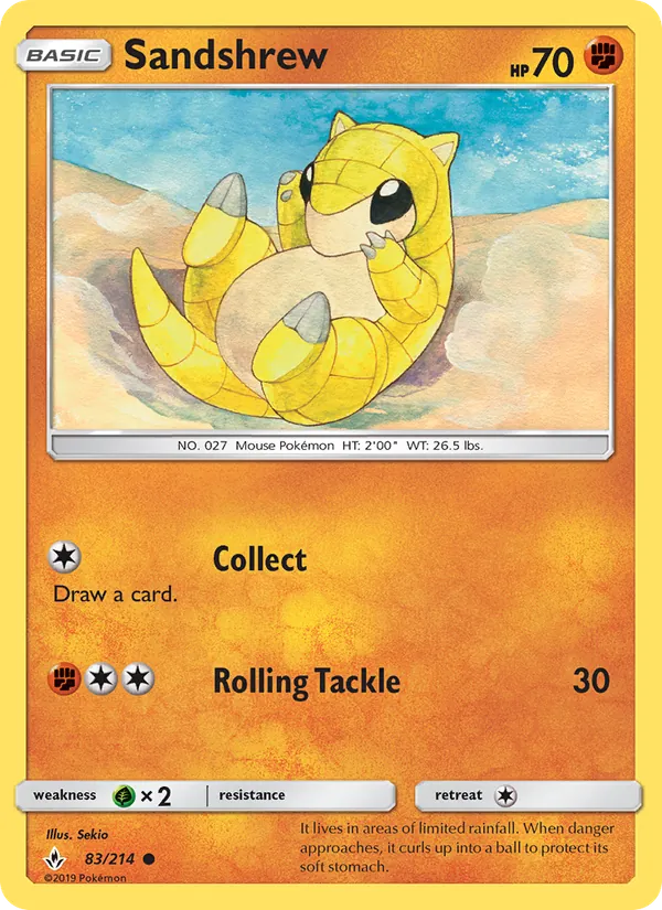 Sandshrew Unbroken Bonds 83/214