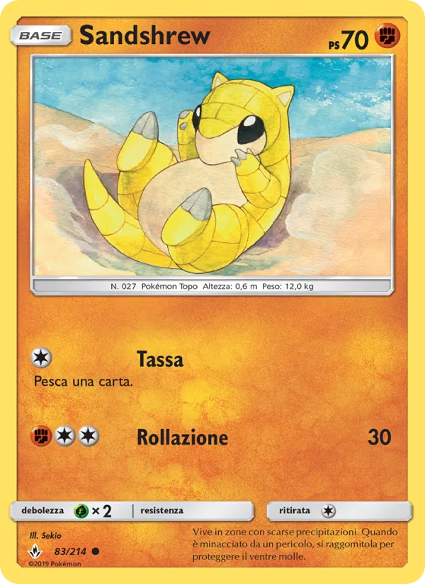 Sandshrew Legami Inossidabili 83/214