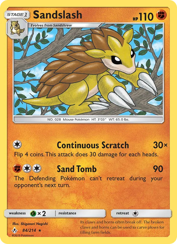 Sandslash Unbroken Bonds 84/214