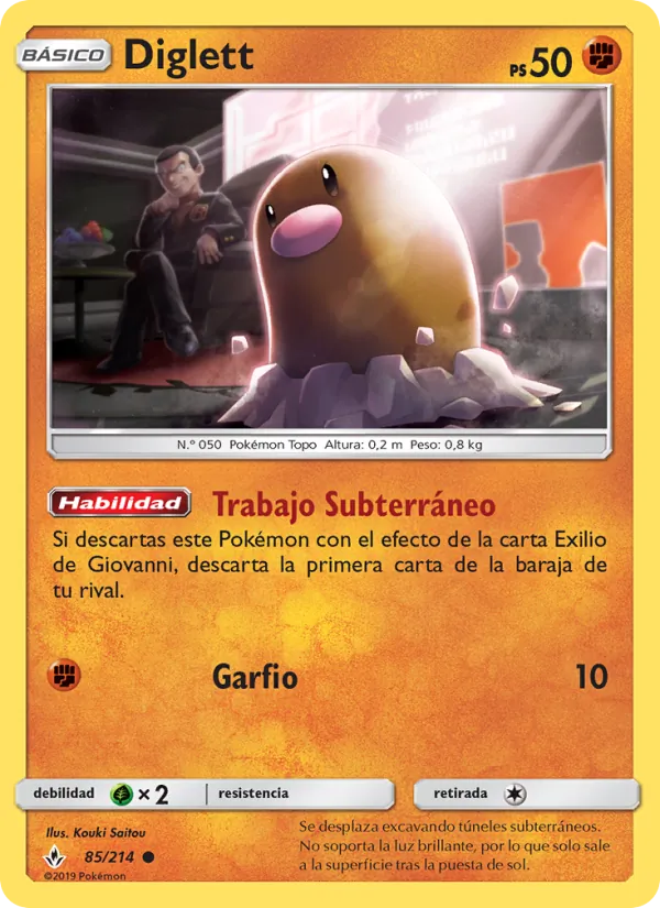 Diglett Vínculos Indestructibles 85/214