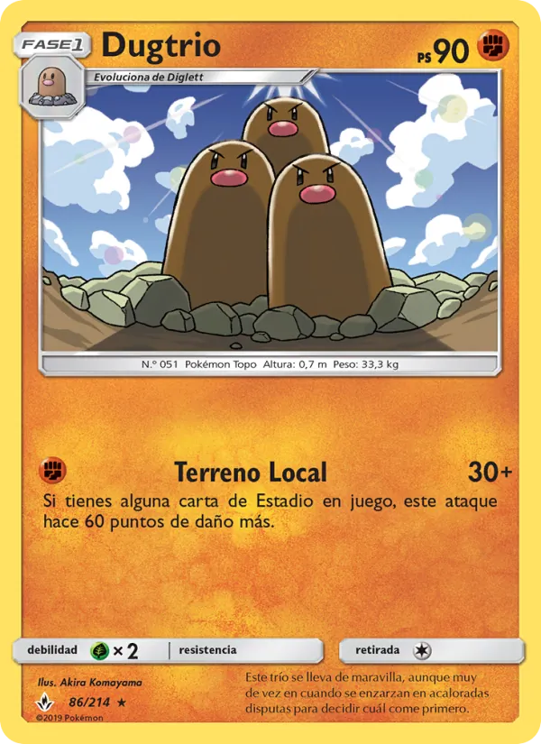 Dugtrio Vínculos Indestructibles 86/214